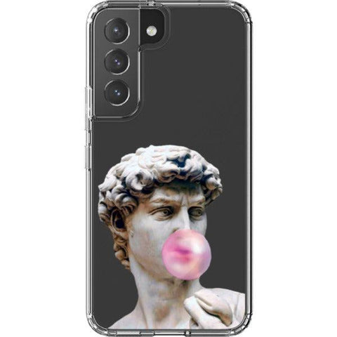 David Greek Statue Bubblegum Clear Phone Case for your Galaxy S22 exclusively at The Urban Flair