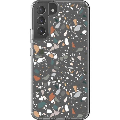 Earth Tone Terrazzo Clear Phone Case for your Galaxy S22 Plus exclusively at The Urban Flair