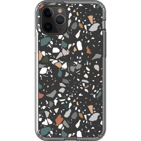Earth Tone Terrazzo Clear Phone Case for your iPhone 11 Pro exclusively at The Urban Flair