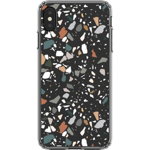 Earth Tone Terrazzo Clear Phone Case for your iPhone XS Max exclusively at The Urban Flair