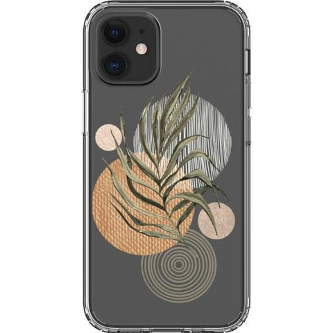 Shop The Earthtone Terracotta Modern Shapes Clear Phone Cases Exclusively at The Urban Flair - Trendy Aesthetic Covers Available for Apple iPhone and Samsung Galaxy Devices