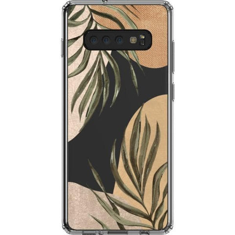 Shop The Earthtone Terracotta Modern Shapes Clear Phone Cases Exclusively at The Urban Flair - Trendy Aesthetic Covers Available for Apple iPhone and Samsung Galaxy Devices