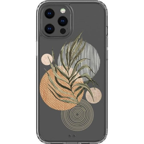 Shop The Earthtone Terracotta Modern Shapes Clear Phone Cases Exclusively at The Urban Flair - Trendy Aesthetic Covers Available for Apple iPhone and Samsung Galaxy Devices