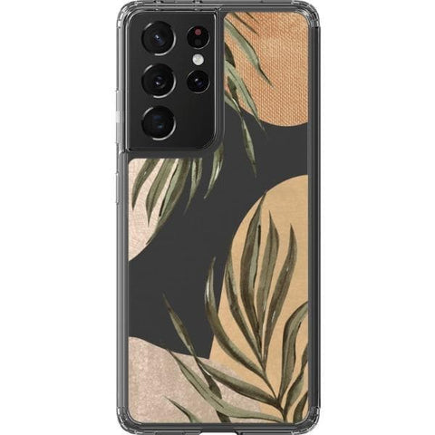 Shop The Earthtone Terracotta Modern Shapes Clear Phone Cases Exclusively at The Urban Flair - Trendy Aesthetic Covers Available for Apple iPhone and Samsung Galaxy Devices