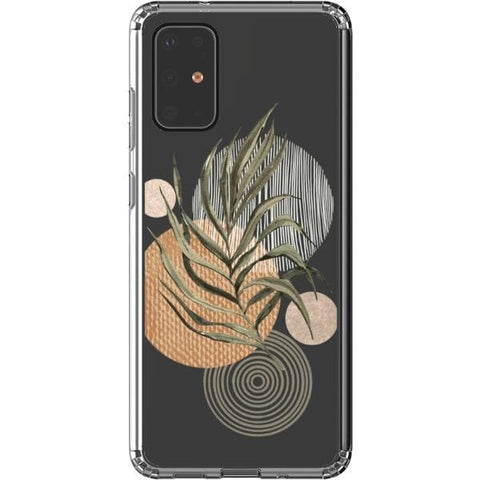 Shop The Earthtone Terracotta Modern Shapes Clear Phone Cases Exclusively at The Urban Flair - Trendy Aesthetic Covers Available for Apple iPhone and Samsung Galaxy Devices