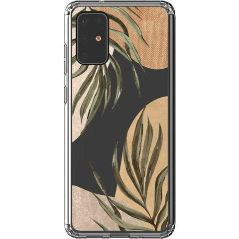 Shop The Earthtone Terracotta Modern Shapes Clear Phone Cases Exclusively at The Urban Flair - Trendy Aesthetic Covers Available for Apple iPhone and Samsung Galaxy Devices