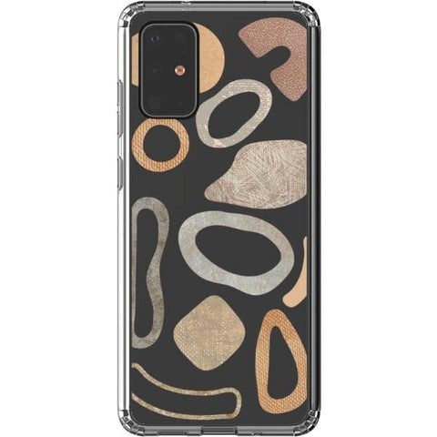 Shop The Earthtone Terracotta Modern Shapes Clear Phone Cases Exclusively at The Urban Flair - Trendy Aesthetic Covers Available for Apple iPhone and Samsung Galaxy Devices