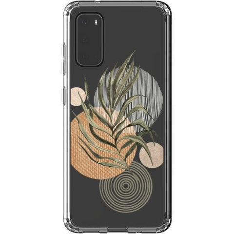 Shop The Earthtone Terracotta Modern Shapes Clear Phone Cases Exclusively at The Urban Flair - Trendy Aesthetic Covers Available for Apple iPhone and Samsung Galaxy Devices
