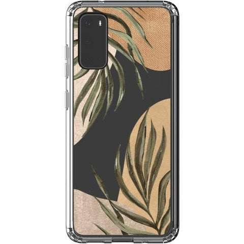Shop The Earthtone Terracotta Modern Shapes Clear Phone Cases Exclusively at The Urban Flair - Trendy Aesthetic Covers Available for Apple iPhone and Samsung Galaxy Devices