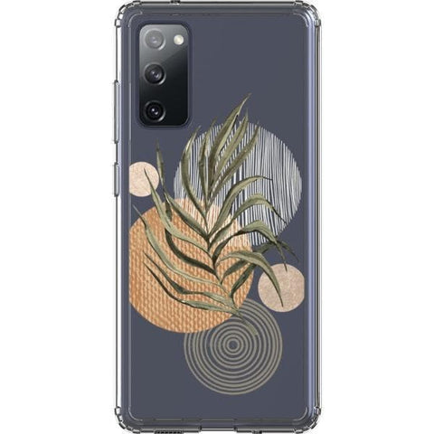 Shop The Earthtone Terracotta Modern Shapes Clear Phone Cases Exclusively at The Urban Flair - Trendy Aesthetic Covers Available for Apple iPhone and Samsung Galaxy Devices