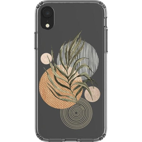 Shop The Earthtone Terracotta Modern Shapes Clear Phone Cases Exclusively at The Urban Flair - Trendy Aesthetic Covers Available for Apple iPhone and Samsung Galaxy Devices