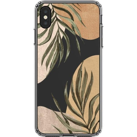 Shop The Earthtone Terracotta Modern Shapes Clear Phone Cases Exclusively at The Urban Flair - Trendy Aesthetic Covers Available for Apple iPhone and Samsung Galaxy Devices