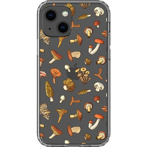 iPhone 13 Fall Mushroom Clear Phone Case - The Urban Flair