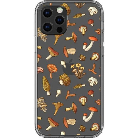 iPhone 13 Pro Fall Mushroom Clear Phone Case - The Urban Flair