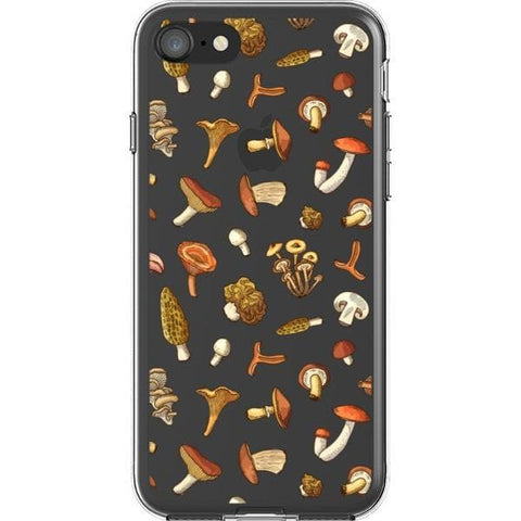 iPhone 7/8/SE 2020 Fall Mushroom Clear Phone Case - The Urban Flair