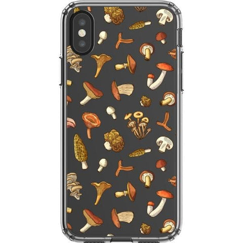 iPhone X/XS Fall Mushroom Clear Phone Case - The Urban Flair