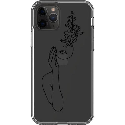Feminine Line Art Clear Phone Cases for your iPhone 11 Pro exclusively at The Urban Flair