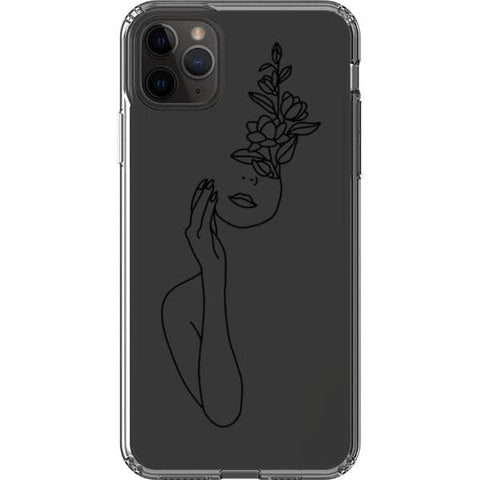 Feminine Line Art Clear Phone Cases for your iPhone 11 Pro Max exclusively at The Urban Flair