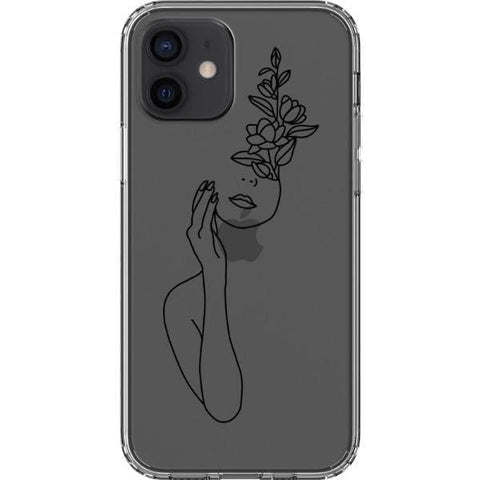Feminine Line Art Clear Phone Cases for your iPhone 12 exclusively at The Urban Flair