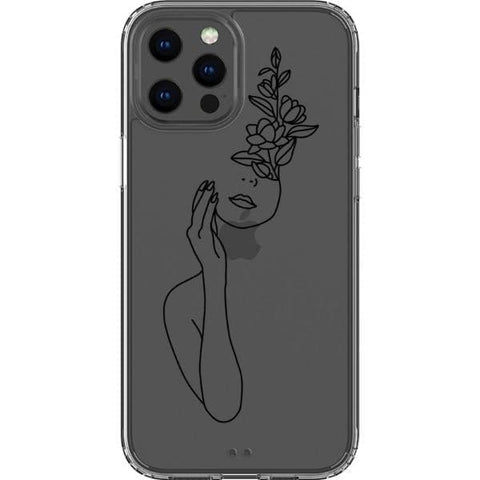 Feminine Line Art Clear Phone Cases for your iPhone 12 Pro Max exclusively at The Urban Flair