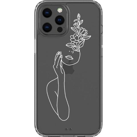 Feminine Line Art Clear Phone Cases for your iPhone 12 Pro Max exclusively at The Urban Flair