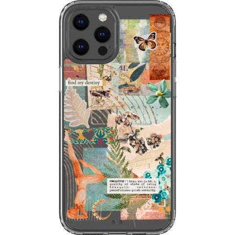 Find My Destiny Scraps Collage Clear Phone Case iPhone 12 Pro Max exclusively offered by The Urban Flair