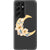 Galaxy S21 Ultra Floral Crescent Moon Clear Phone Case - The Urban Flair