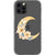 iPhone 13 Pro Floral Crescent Moon Clear Phone Case - The Urban Flair