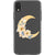 iPhone XR Floral Crescent Moon Clear Phone Case - The Urban Flair