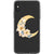 iPhone XS Max Floral Crescent Moon Clear Phone Case - The Urban Flair