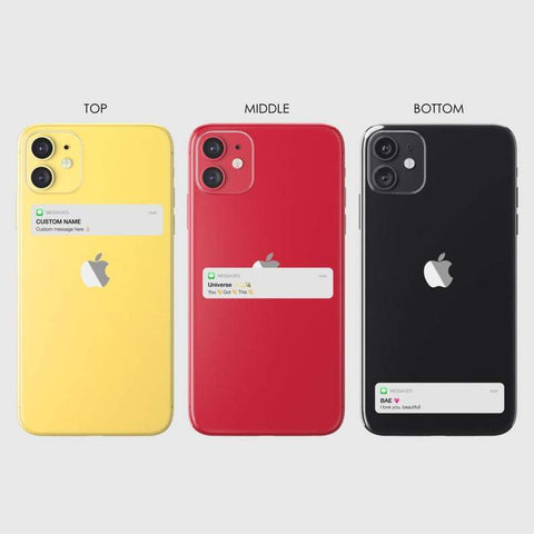 Funny Fake Text Message Notification Clear Phone Case by The Urban Flair (Feat)