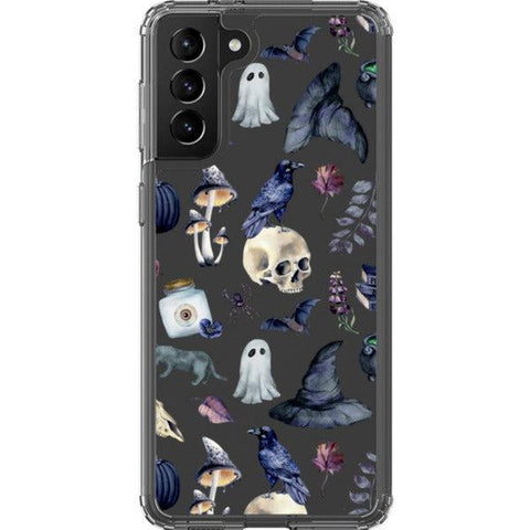 Gothic Halloween Clear Phone Case Galaxy S21 Plus exclusively offered by The Urban Flair