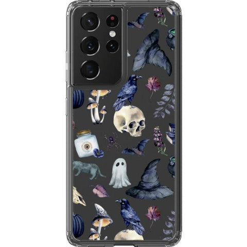 Gothic Halloween Clear Phone Case Galaxy S21 Ultra exclusively offered by The Urban Flair