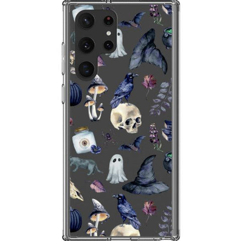Gothic Halloween Clear Phone Case Galaxy S22 Ultra exclusively offered by The Urban Flair