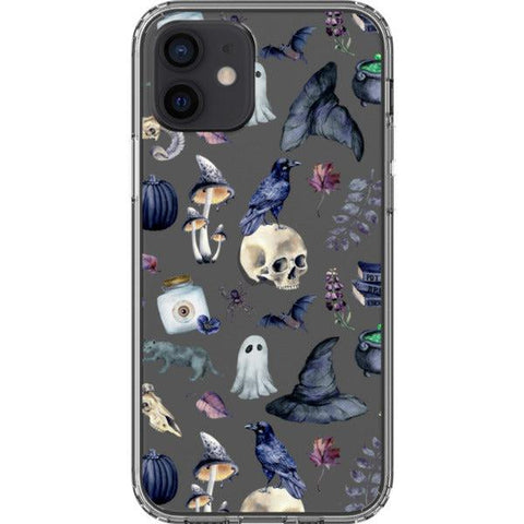 Gothic Halloween Clear Phone Case iPhone 12 exclusively offered by The Urban Flair