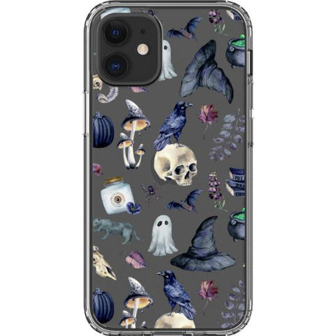 Gothic Halloween Clear Phone Case iPhone 12 Mini exclusively offered by The Urban Flair