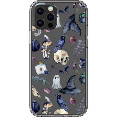 Gothic Halloween Clear Phone Case iPhone 12 Pro exclusively offered by The Urban Flair