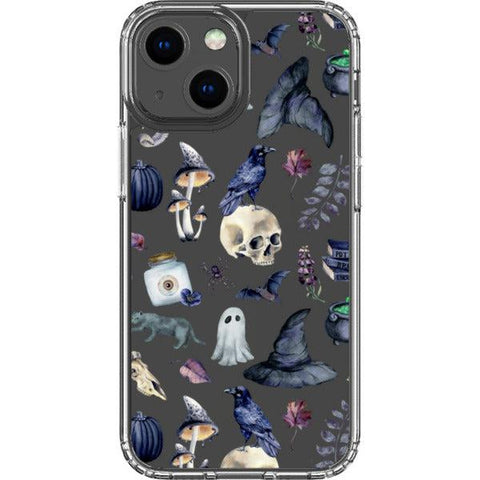 Gothic Halloween Clear Phone Case iPhone 13 Mini exclusively offered by The Urban Flair