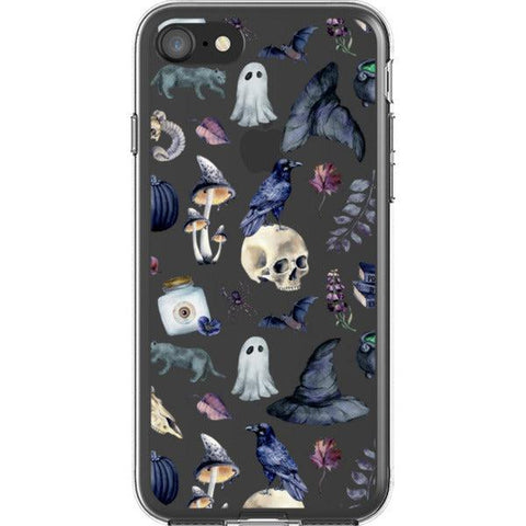Gothic Halloween Clear Phone Case iPhone 7/8 exclusively offered by The Urban Flair