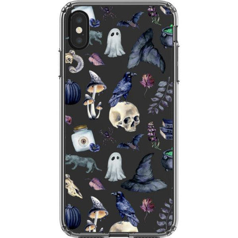 Gothic Halloween Clear Phone Case iPhone XR exclusively offered by The Urban Flair