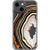 Green Agate Slice Clear Phone Case iPhone 13 Mini exclusively offered by The Urban Flair
