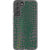 Green Snakeskin Clear Phone Case Galaxy S22 Plus exclusively offered by The Urban Flair