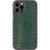 iPhone 12 Pro Max Green Snakeskin Clear Phone Case - The Urban Flair