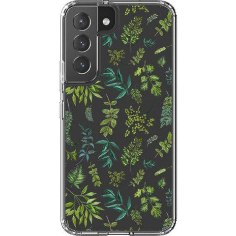 Greenery Leaves Clear Phone Case for your Galaxy S22 exclusively at The Urban Flair
