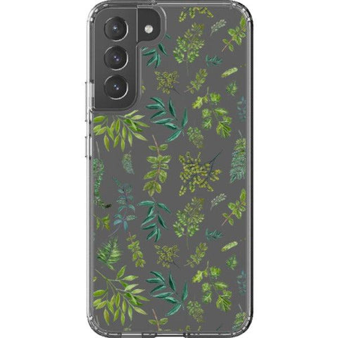 Greenery Leaves Clear Phone Case for your Galaxy S22 Plus exclusively at The Urban Flair
