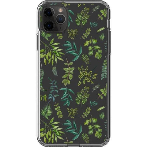 Greenery Leaves Clear Phone Case for your iPhone 11 Pro Max exclusively at The Urban Flair