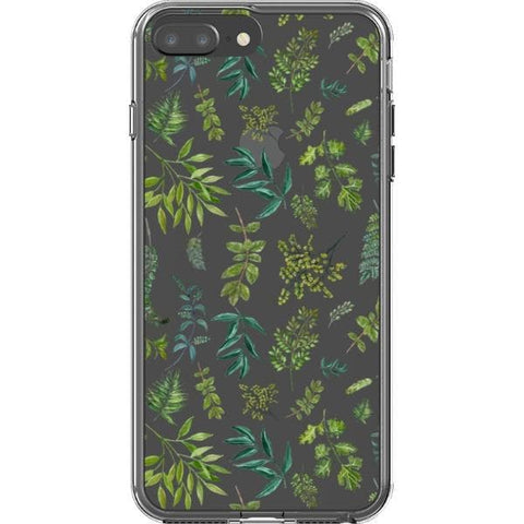 Greenery Leaves Clear Phone Case for your iPhone 7 Plus/8 Plus exclusively at The Urban Flair