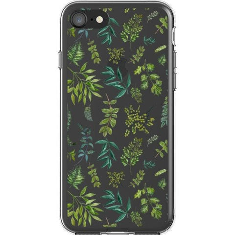 Greenery Leaves Clear Phone Case for your iPhone SE (2020/2022) exclusively at The Urban Flair