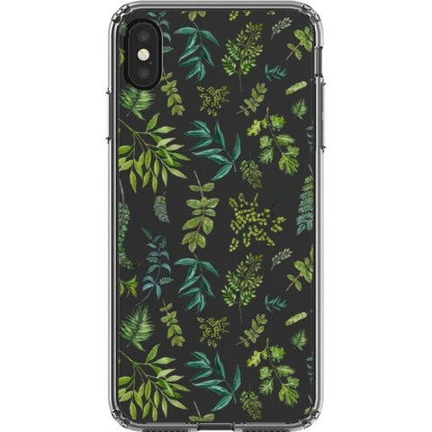 Greenery Leaves Clear Phone Case for your iPhone XS Max exclusively at The Urban Flair