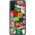 Grunge Aesthetic Stickers Clear Phone Case for your Galaxy S21 exclusively at The Urban Flair